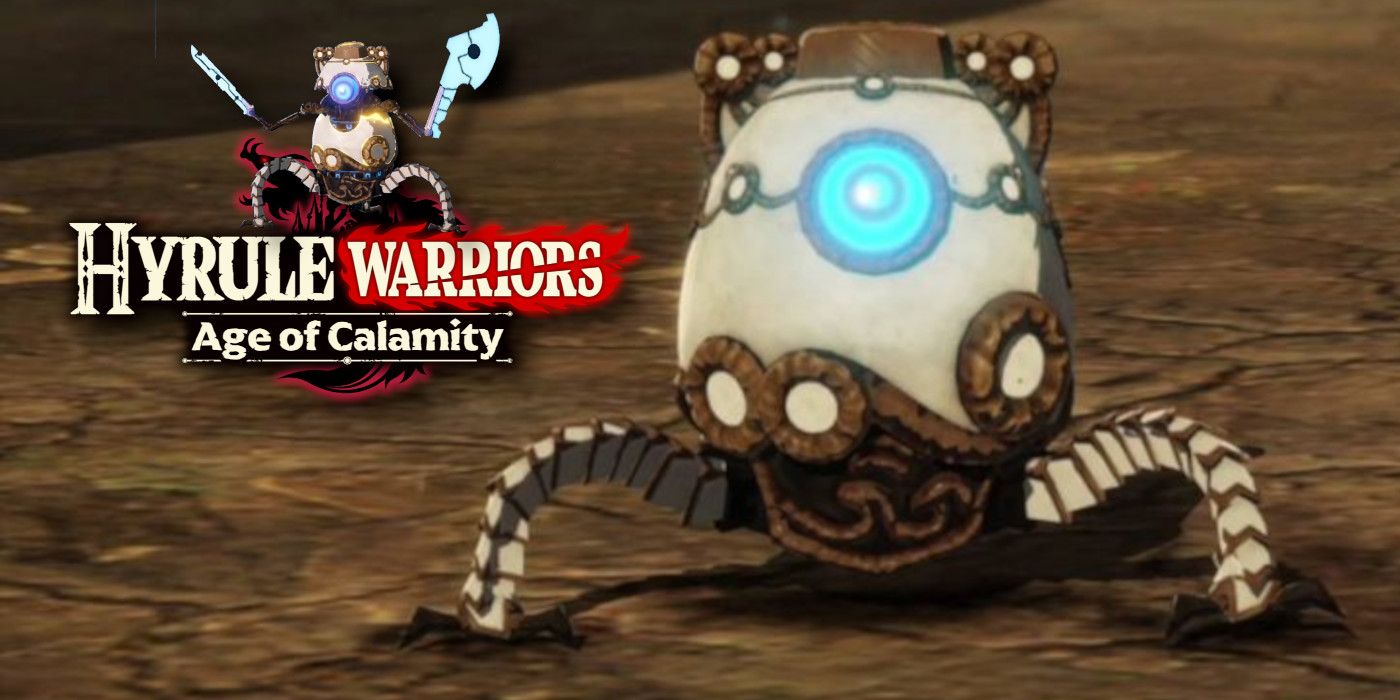 Terrako is the mini Guardian who travels back in time to save Zelda in Hyrule Warriors: Age of Calamity