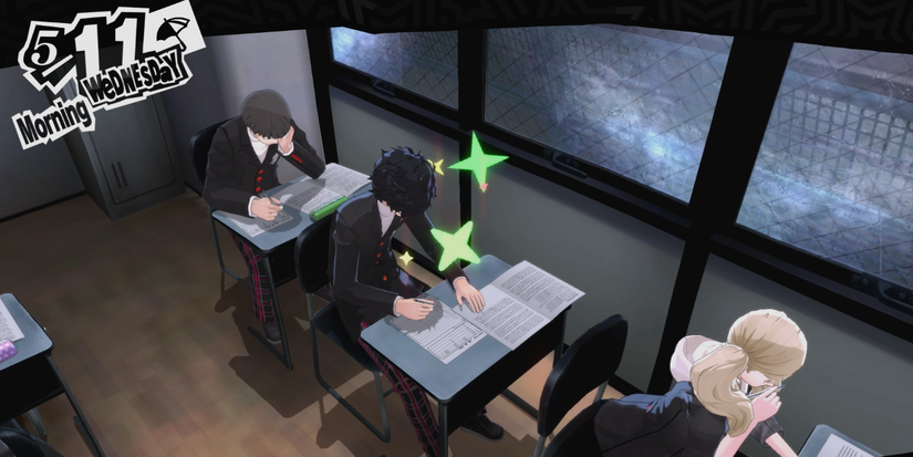 persona joker in shujin classroom