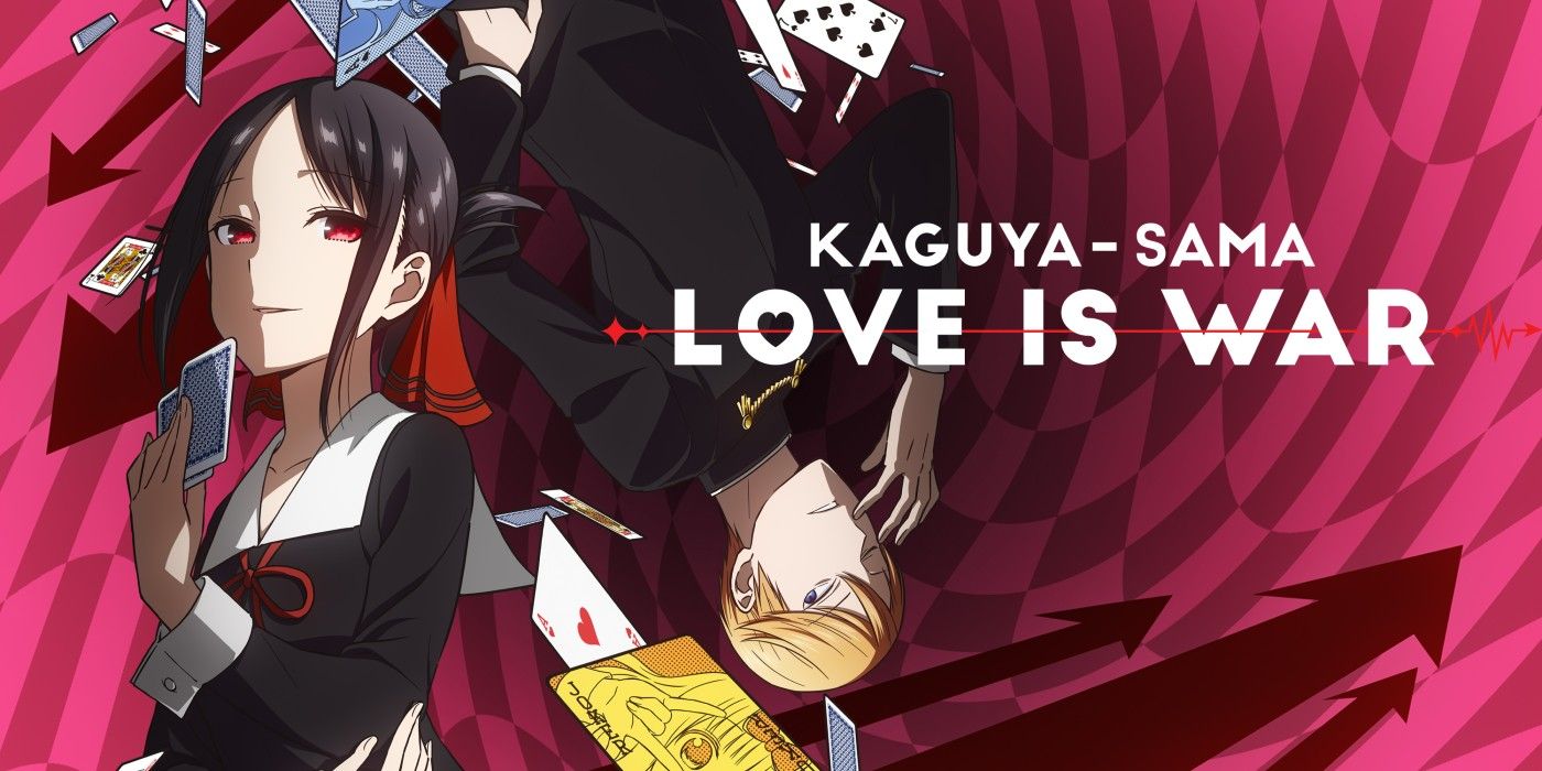 Image of the two main characters in the anime Kaguya-Sama: Love is War