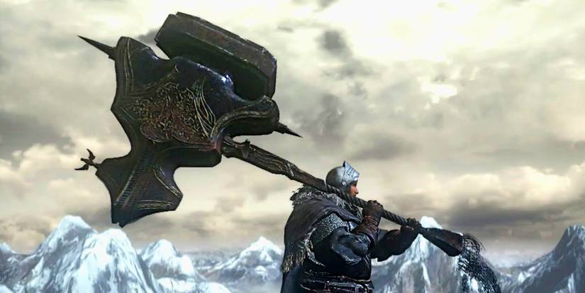 huge great hammer with lots of poise health.