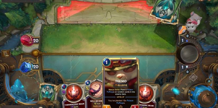 Legends of Runeterra Launch Gameplay Teemo In Hand