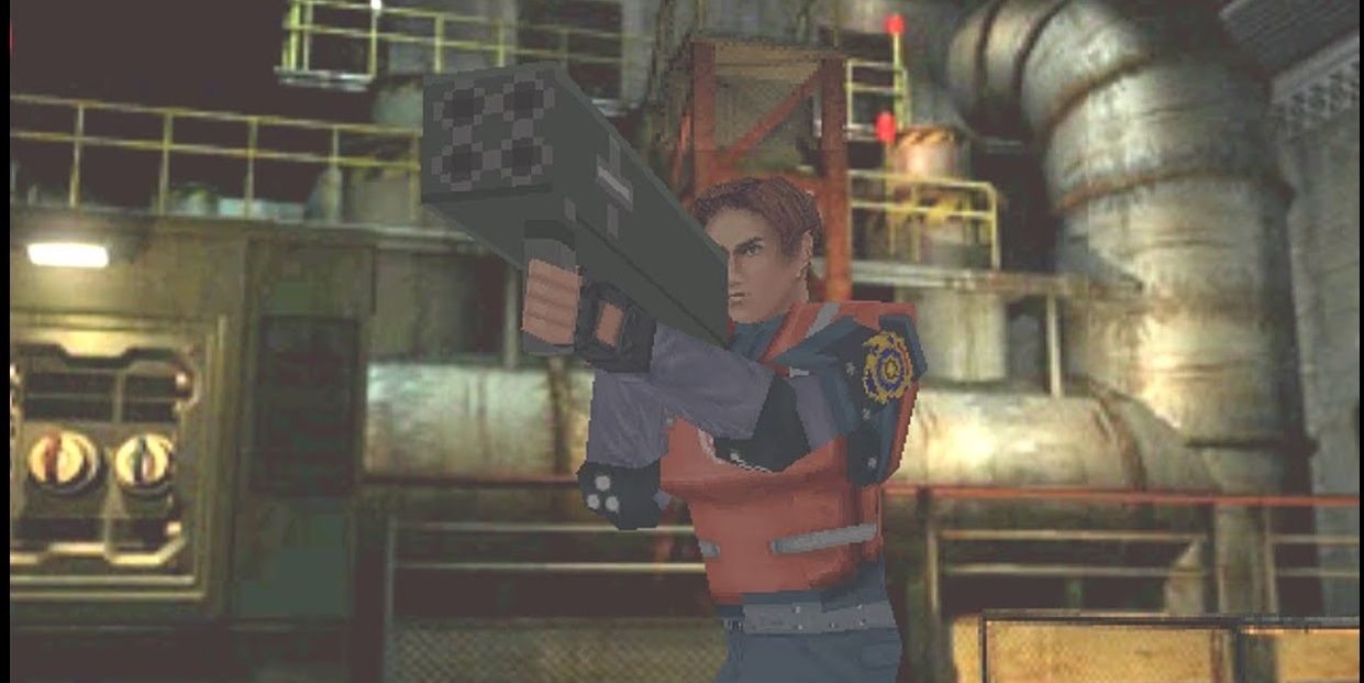 Classic Resident Evil 2 Leon Firing Rocket Launcher