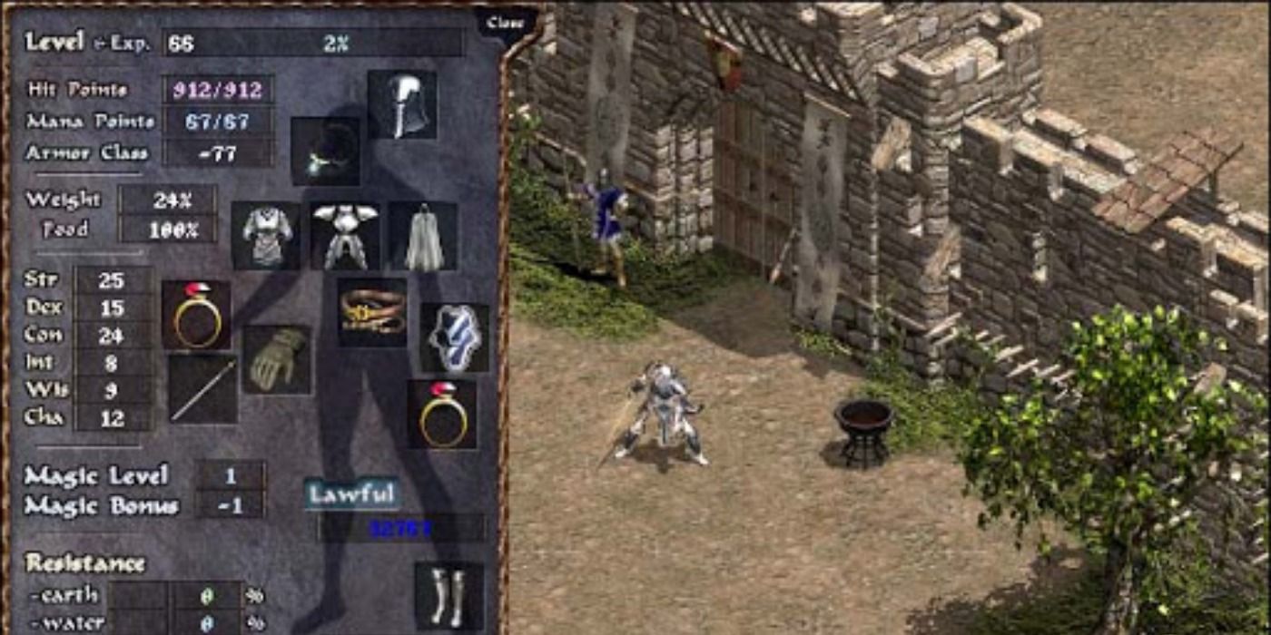 image of UI and gameplay from Lineage
