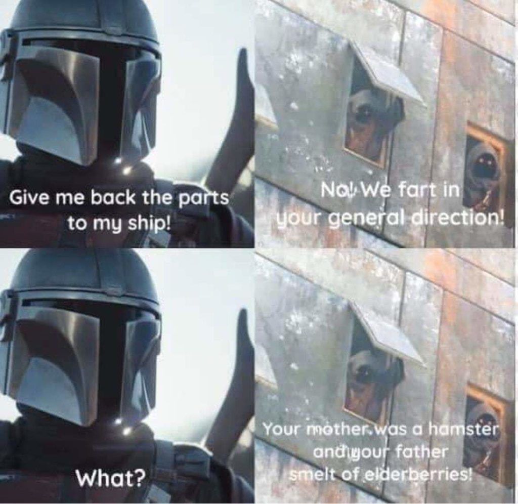 Mandalorian Meme Monty Python