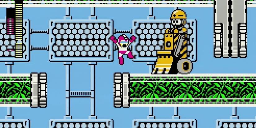 Mega Man 3 Bulldozer Enemy Jump
