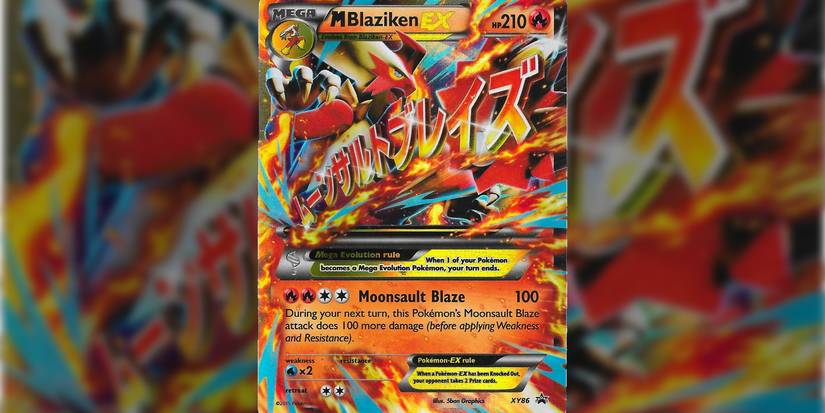 fire pokemon tcg blaziken mega ex.