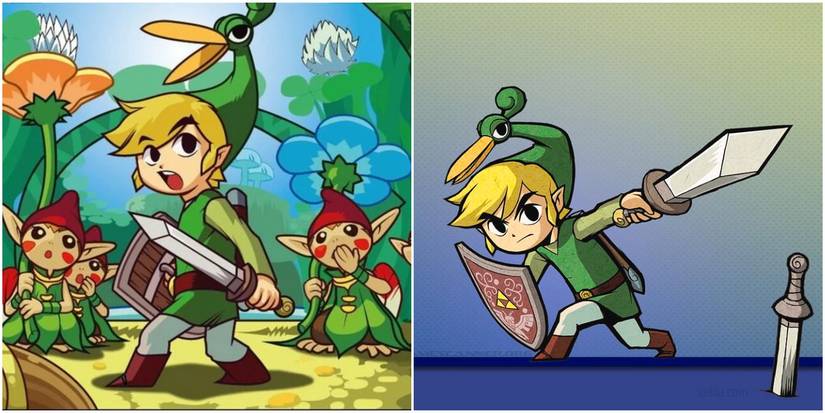 images of Link from The Legend of Zelda: Minish Cap