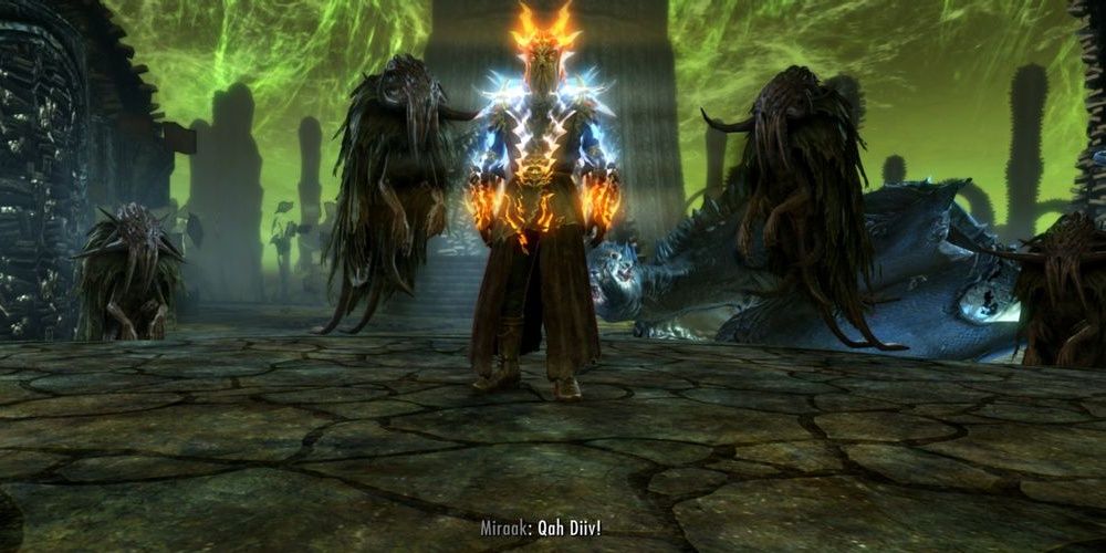 Miraak With Dragon Aspect Shout Activated