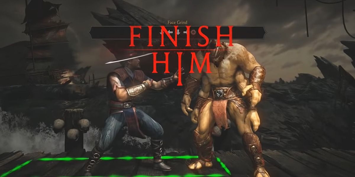 The start of a fatality in Mortal Kombat X