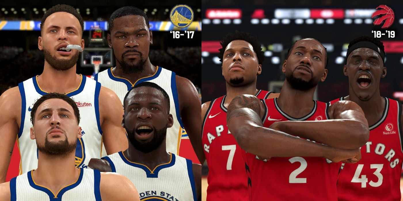 images of different basketball players in NBA 2K21