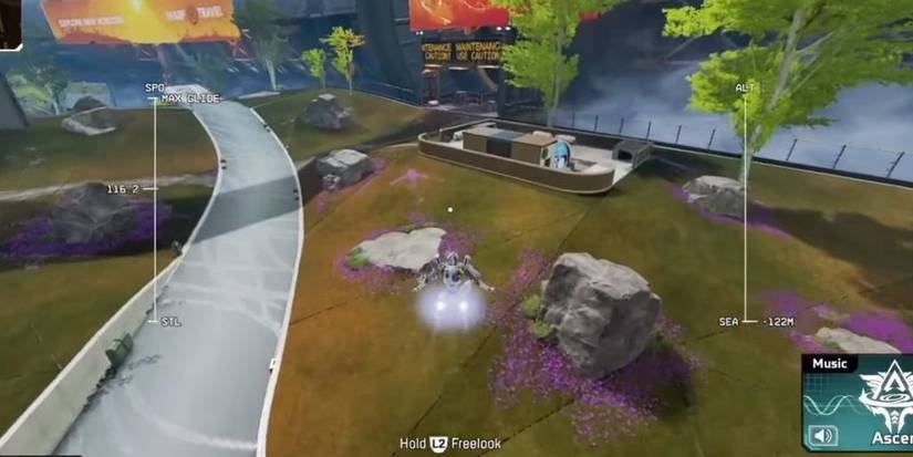 A Hidden Arrow Made Of Flowers On The Olympus Map In Apex Legends