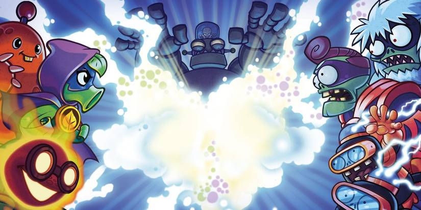 Plants vs Zombies Heroes Key Art Zombies and Cool Plants