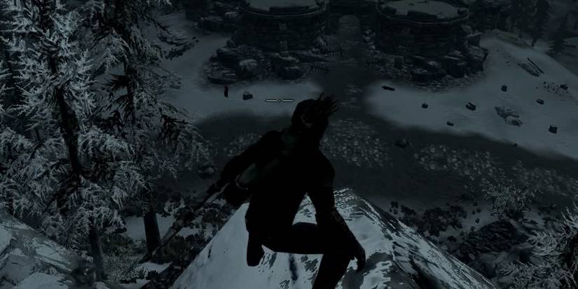 Player on higher ground - Skyrim Sniper Guide