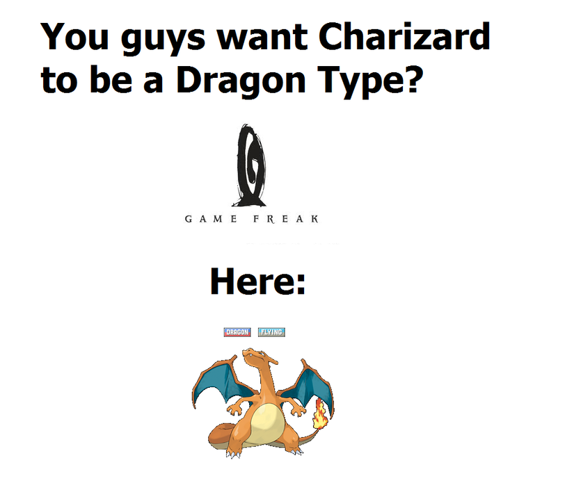 Pokemon Charizard Not Fire Meme