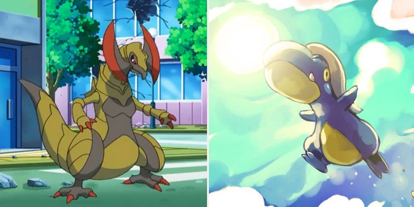 Pokemon Haxorus and Bagon