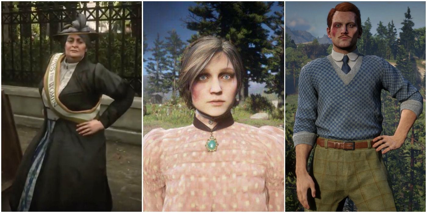 image of three NPCs from Red Dead Redemption 2