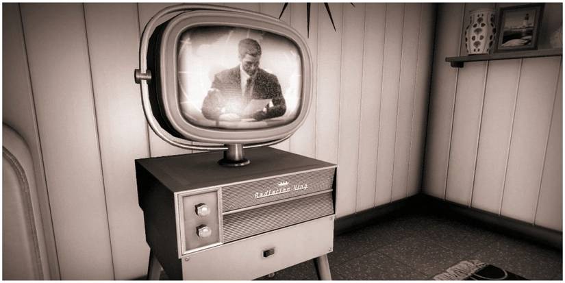 The newscaster at the beginning of the game