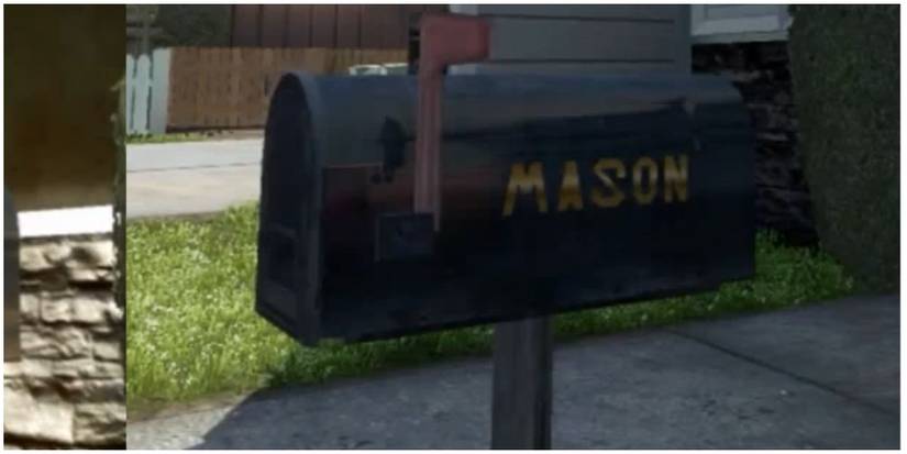 The mailbox that has Mason's name on it