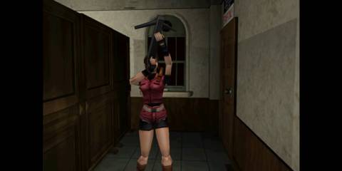 Claire and her bowgun from Resident Evil 2.