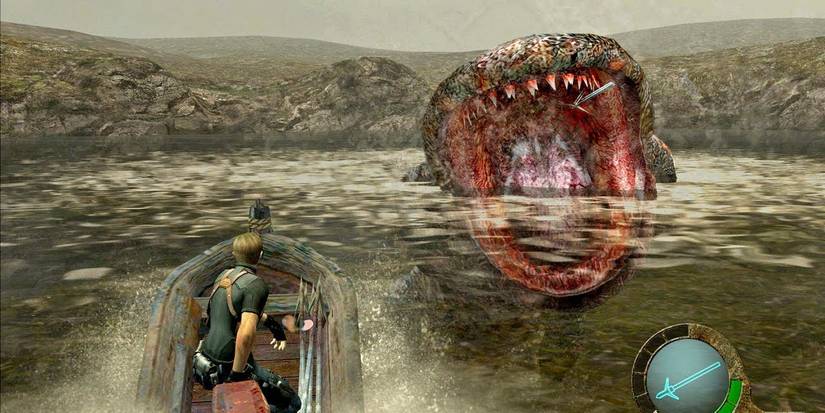 Gamecube Resident Evil 4 Del Lago Lake Monster
