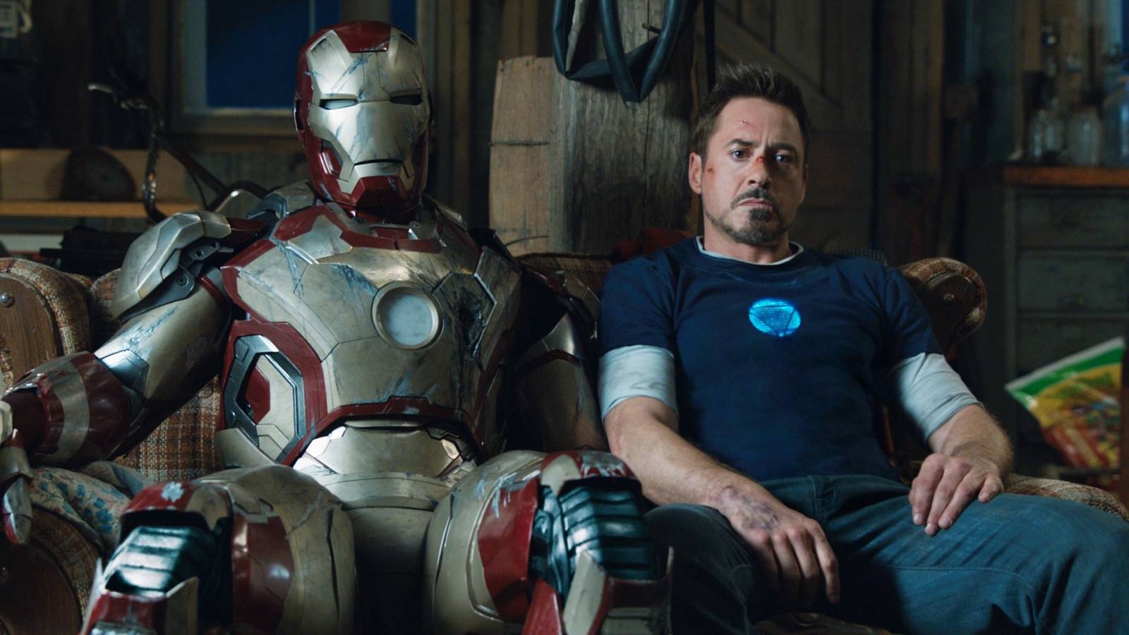 Robert Downey Jr in Iron Man 3