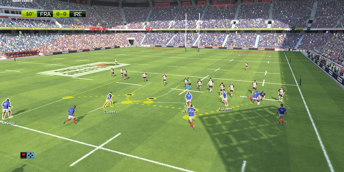 Rugby 20 Field and Match Start