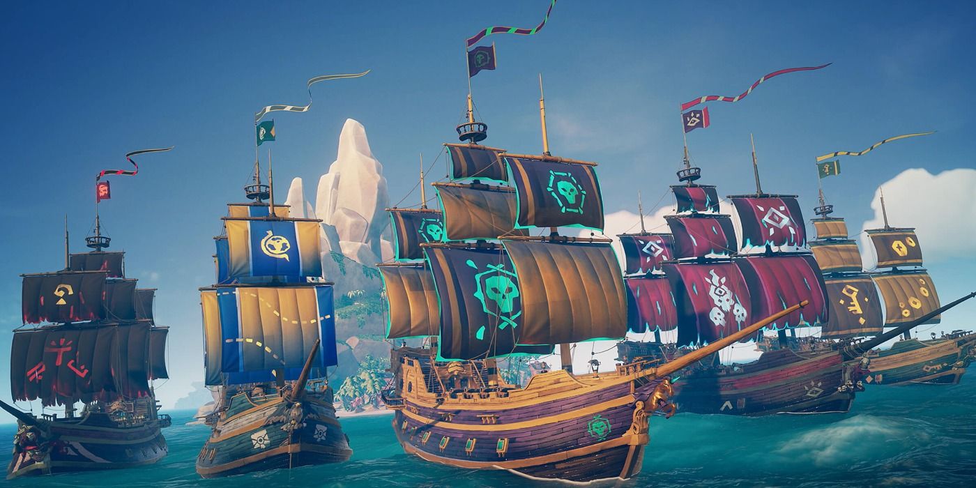 image of ships from Sea of Thieves