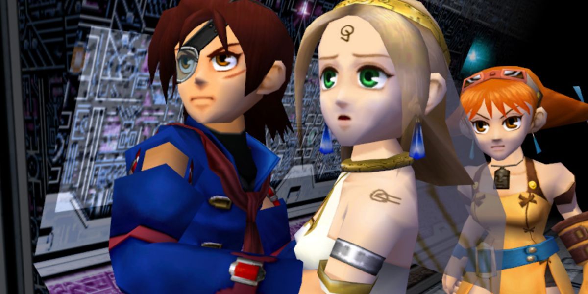 Gamecube Skies Of Arcadia Legends Vyse And Team Worried