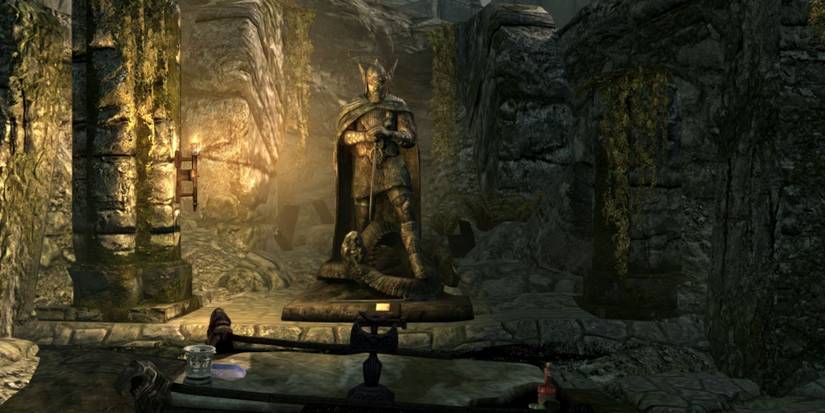 Skyrim Bloated' Man's Grotto Oathblade Altar