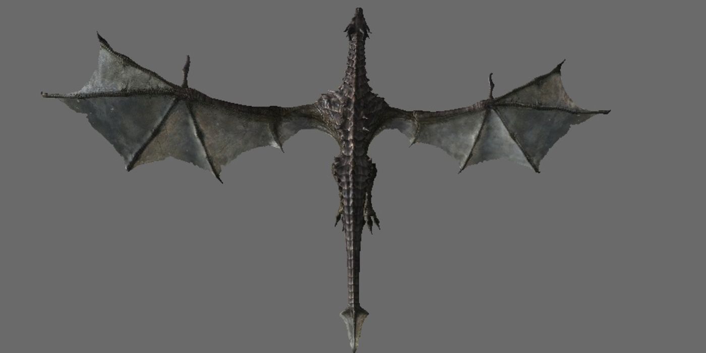 Skyrim immersive dragon model