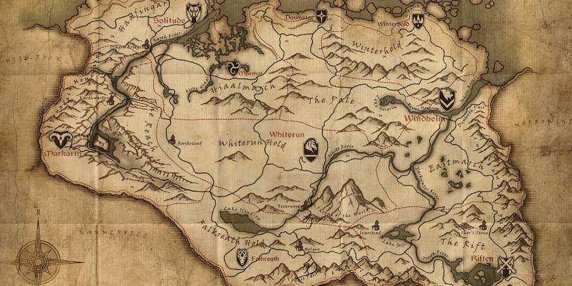 Skyrim Official Map Of The Province