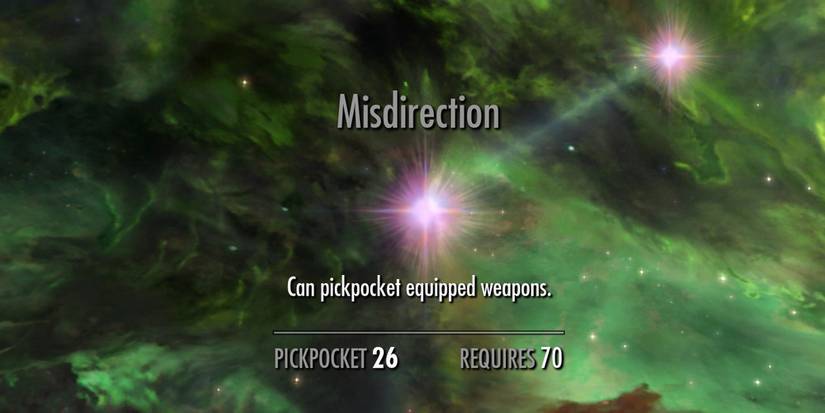 Misdirection Perk in the Pickpocket Skill Tree