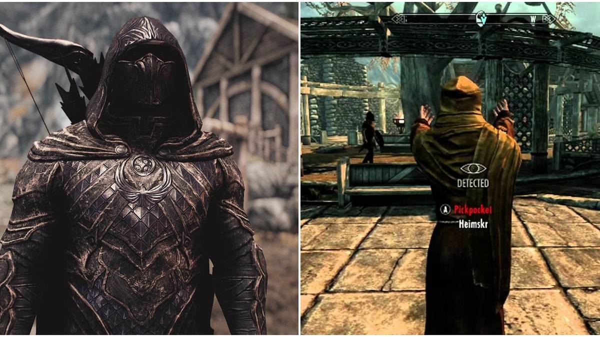 Nightingale Armor and Heimskr in Skyrim