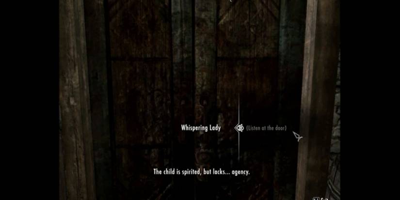 Skyrim Whispering Lady Behind Door