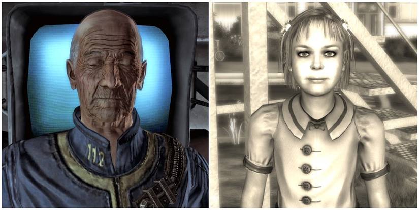 Stanislaus Braun in his vault pod and as his character