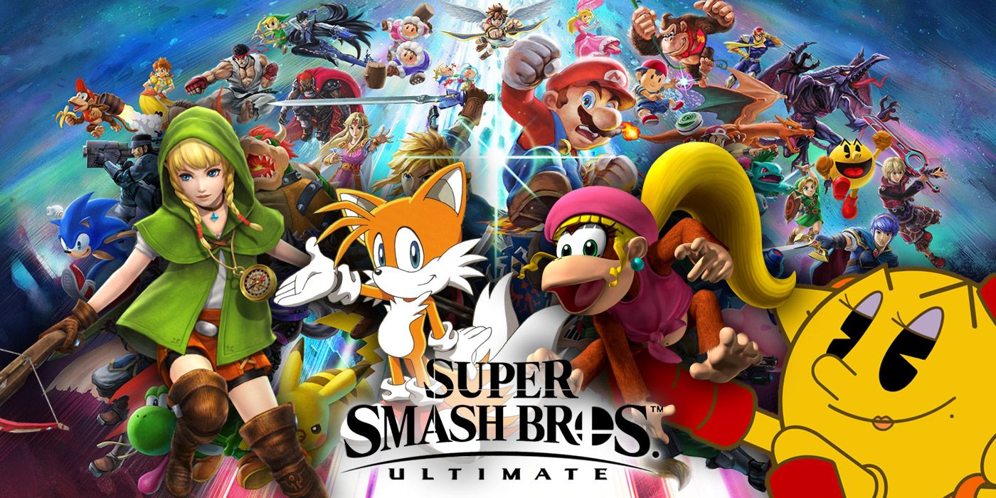 Super Smash Bros Ultimate Dixie Kong Tails Ms Pacman Linkle
