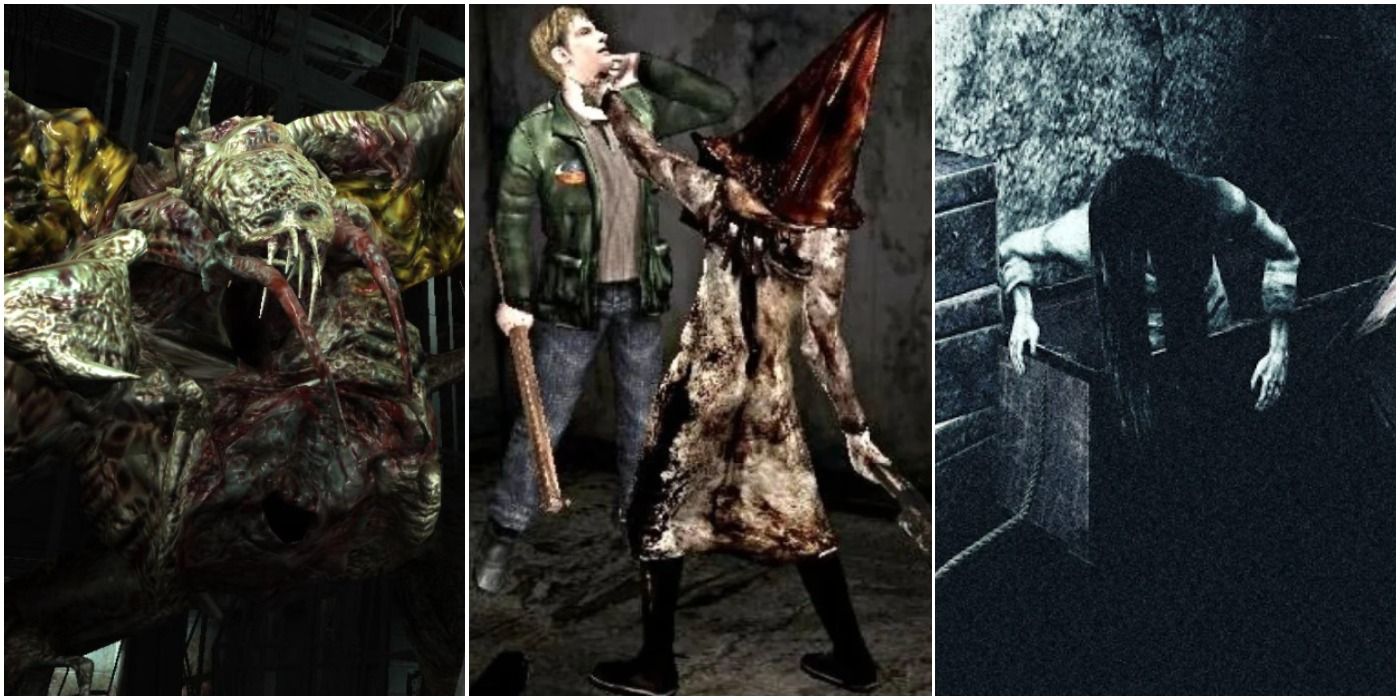Survival Horror Monsters Necromorph Pyramid Head Ghost Trio Header