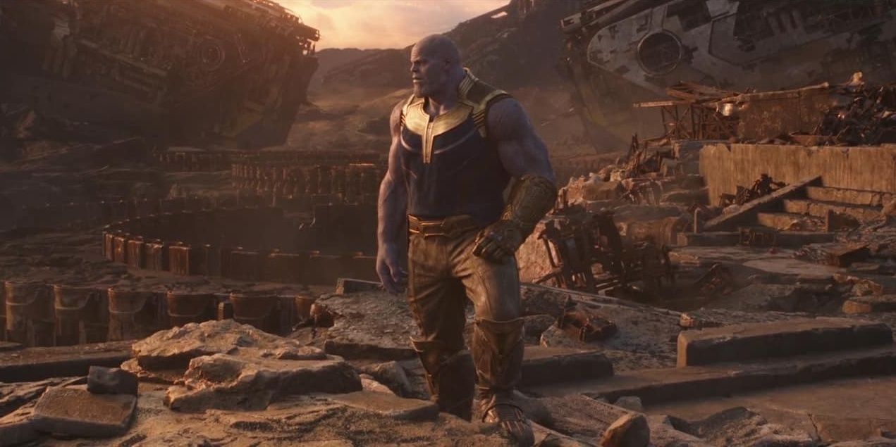 Thanos posing