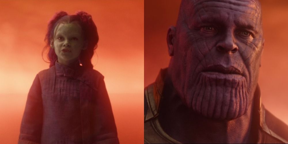 Young Gamora with Thanos