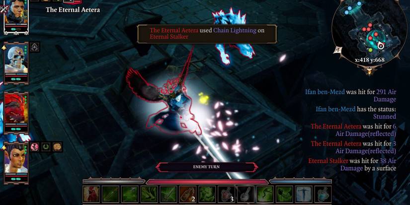 The Eternal Aetera unleashing an attack - Divinity Original Sin 2 Eternal Aetera Guide