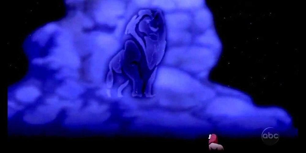 Simba confronts his past and his father in The Lion King