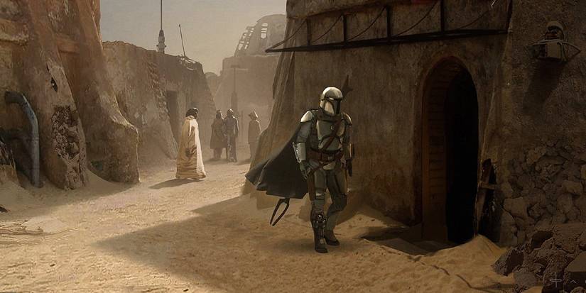 The Mandalorian On Tattooine Concept Art