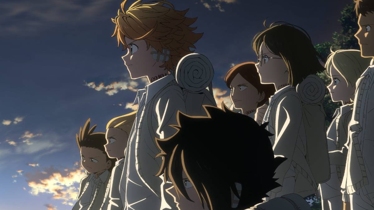Shot from the anime adaptation of The Promised Neverland