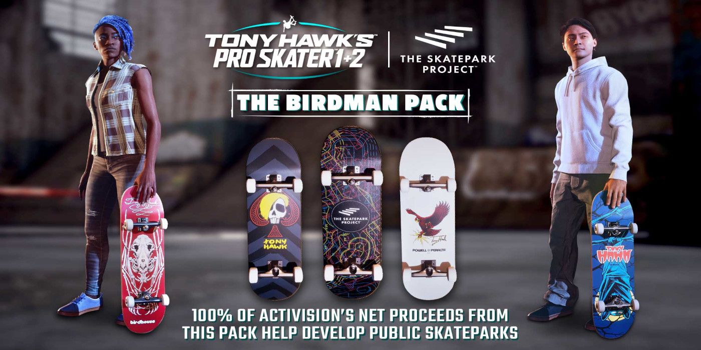 Deck pack for charity in Tony Hawk's Pro Skater 1 and 2 Remake