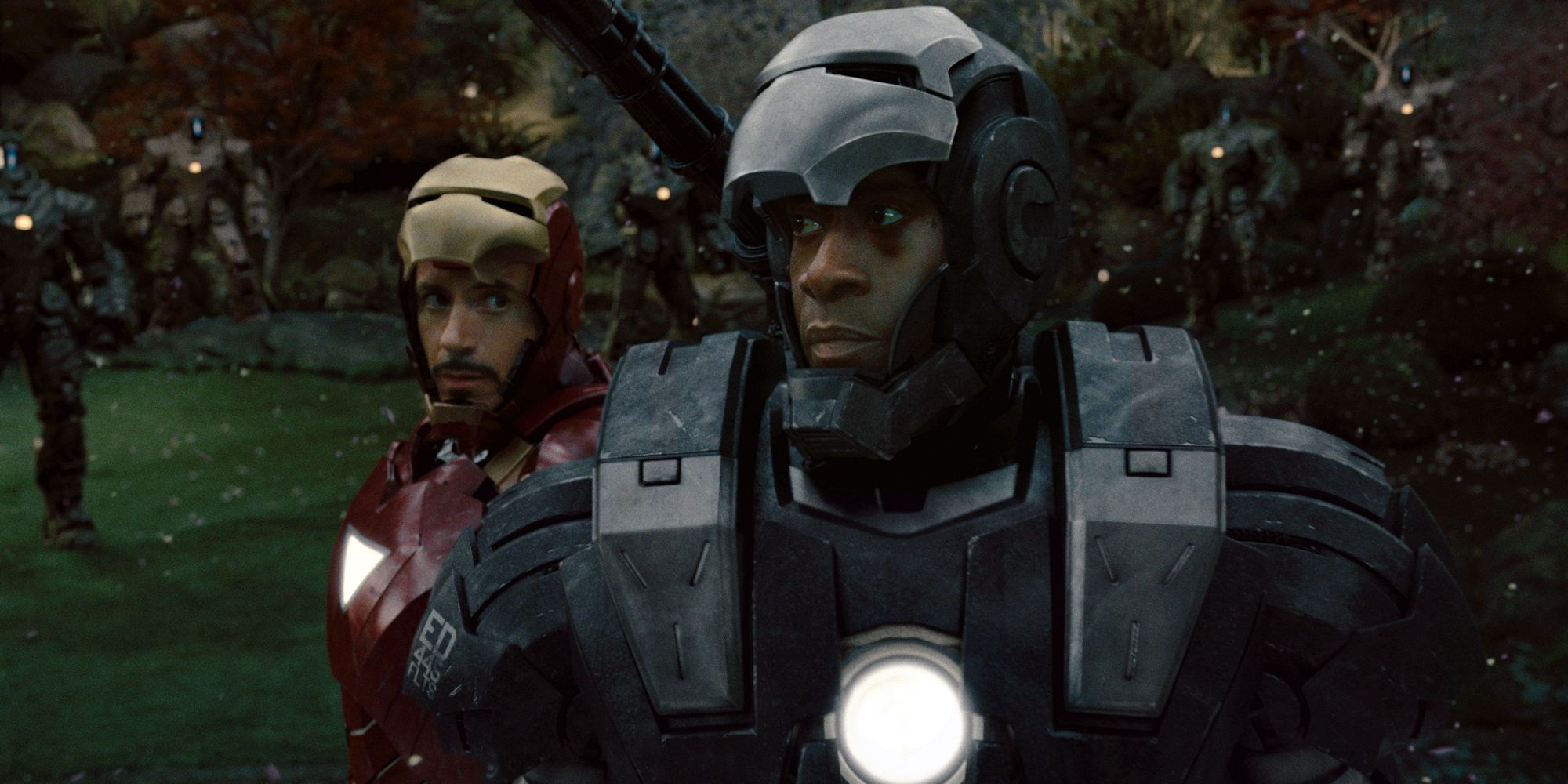 Tony and Rhodey in Iron Man 2