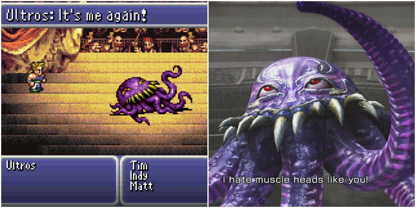 images of Ultros in Final Fantasy games
