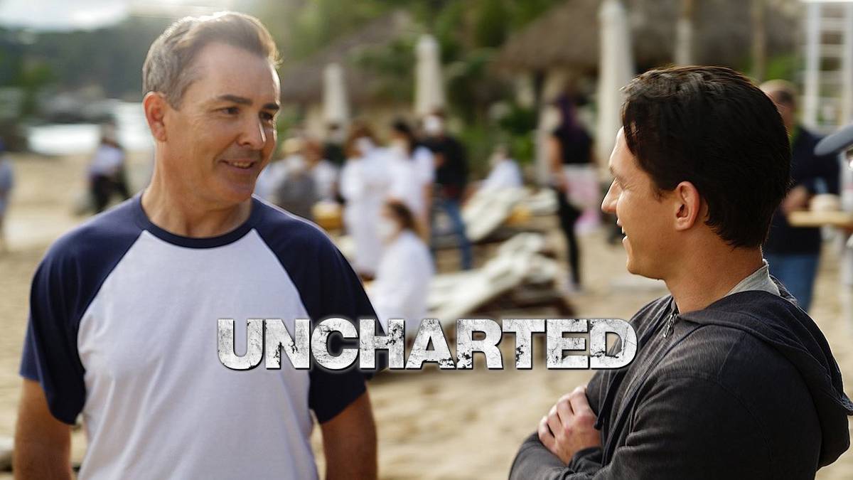 Uncharted movie Tom Holland Nolan North visits Retro Replay