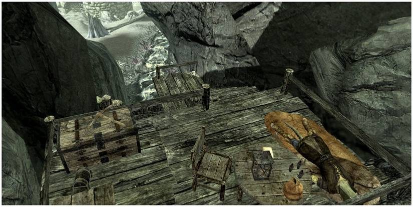 Usha's Camp as well as a dead Usha