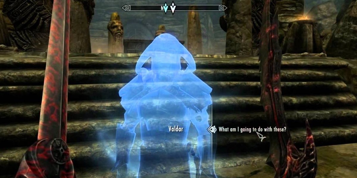 Valdar's Ghost Talks to the Player