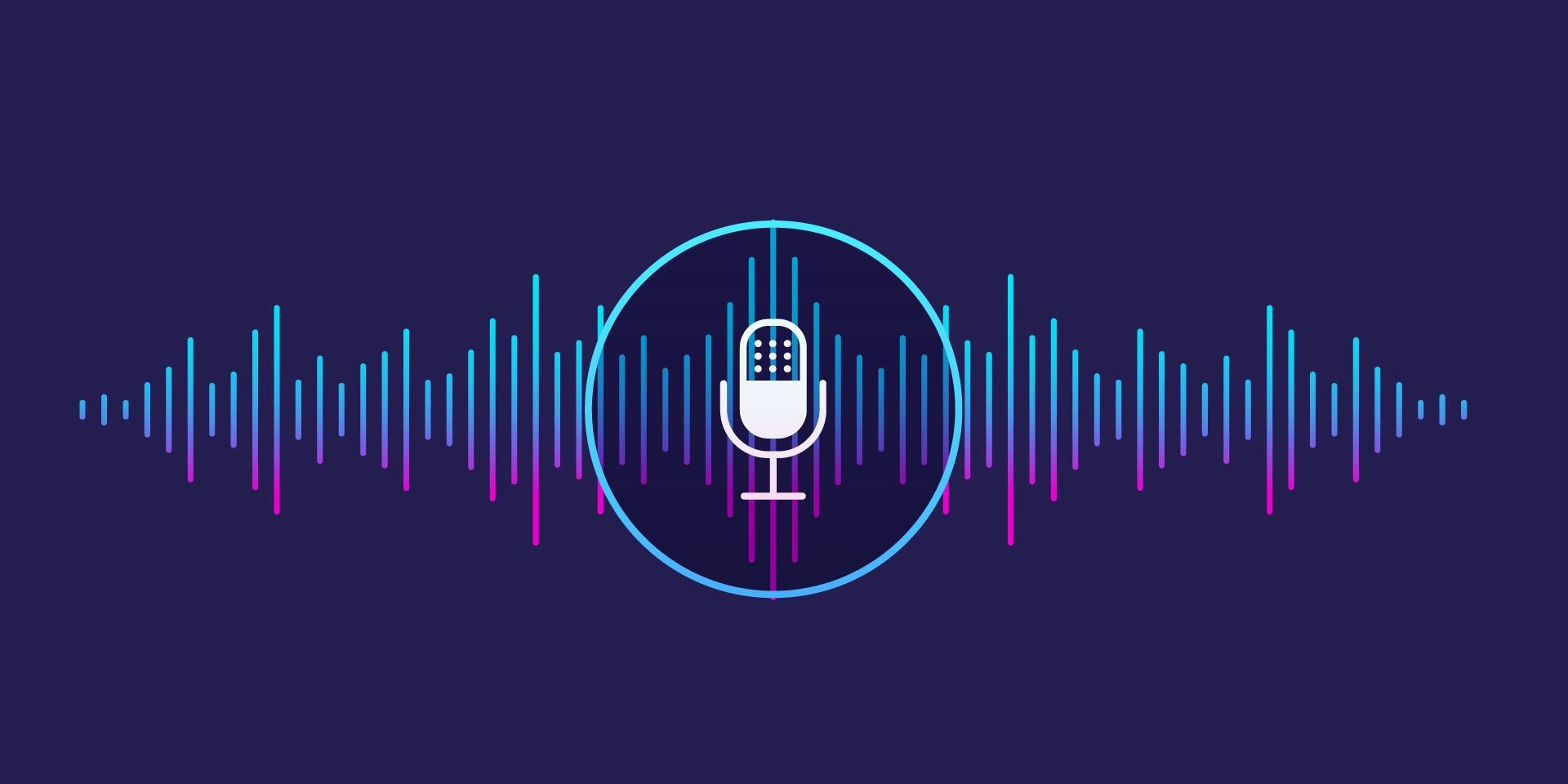 Microphone Symbol For Voice Assistant